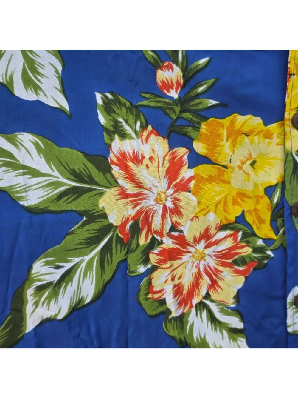 King Size Floral Hawaiian Shirt 2XL Beach Coastal Summer Vacation Resort Island